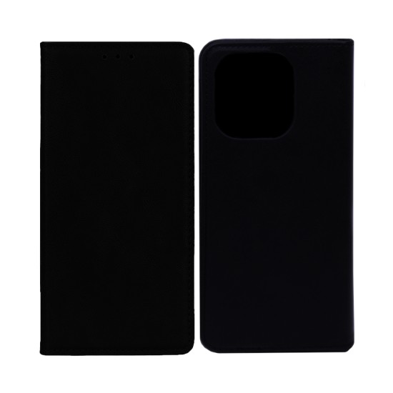 Capa Flip De Couro Com Bolso Interno Para Oppo A5 Pro Preto